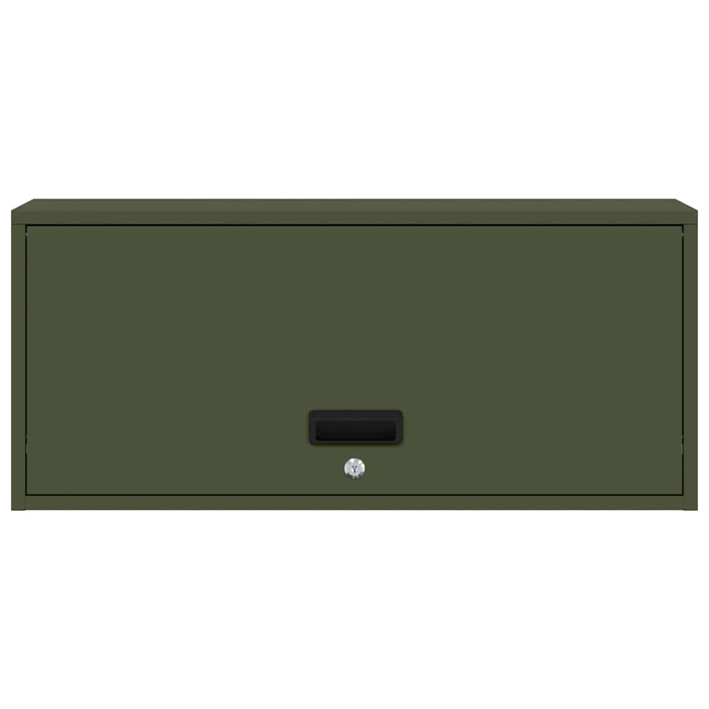 Armadio a muro per garage Oliver verde 80 x 33 x 35 cm