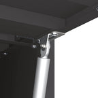 Armadio a muro per garage Nero 60 x 33 x 35 cm