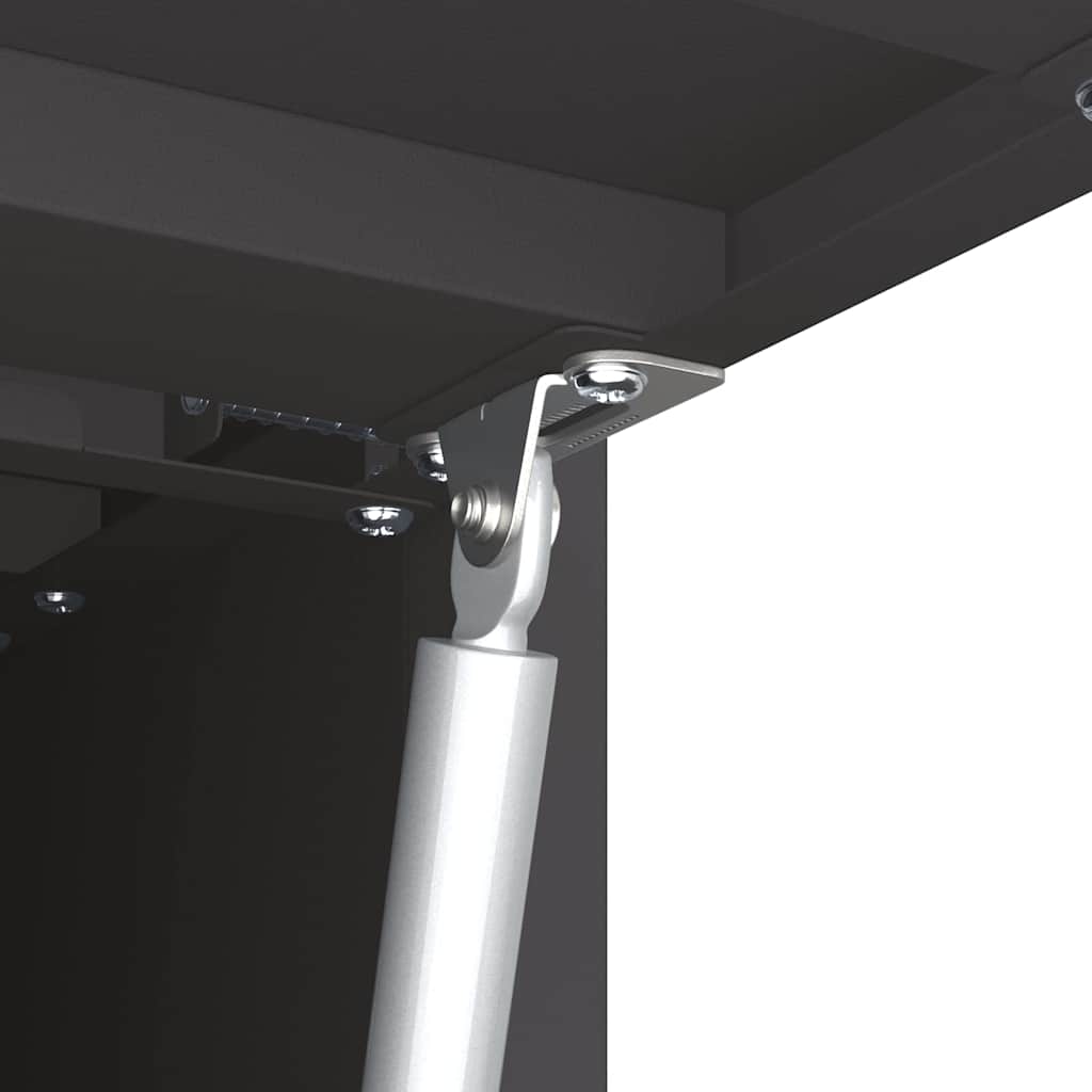 Armadio a muro per garage Nero 60 x 33 x 35 cm