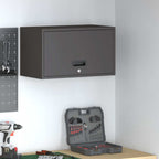 Armadio a muro per garage Nero 60 x 33 x 35 cm
