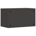 Armadio a muro per garage Nero 60 x 33 x 35 cm