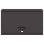 Armadio a muro per garage Nero 60 x 33 x 35 cm