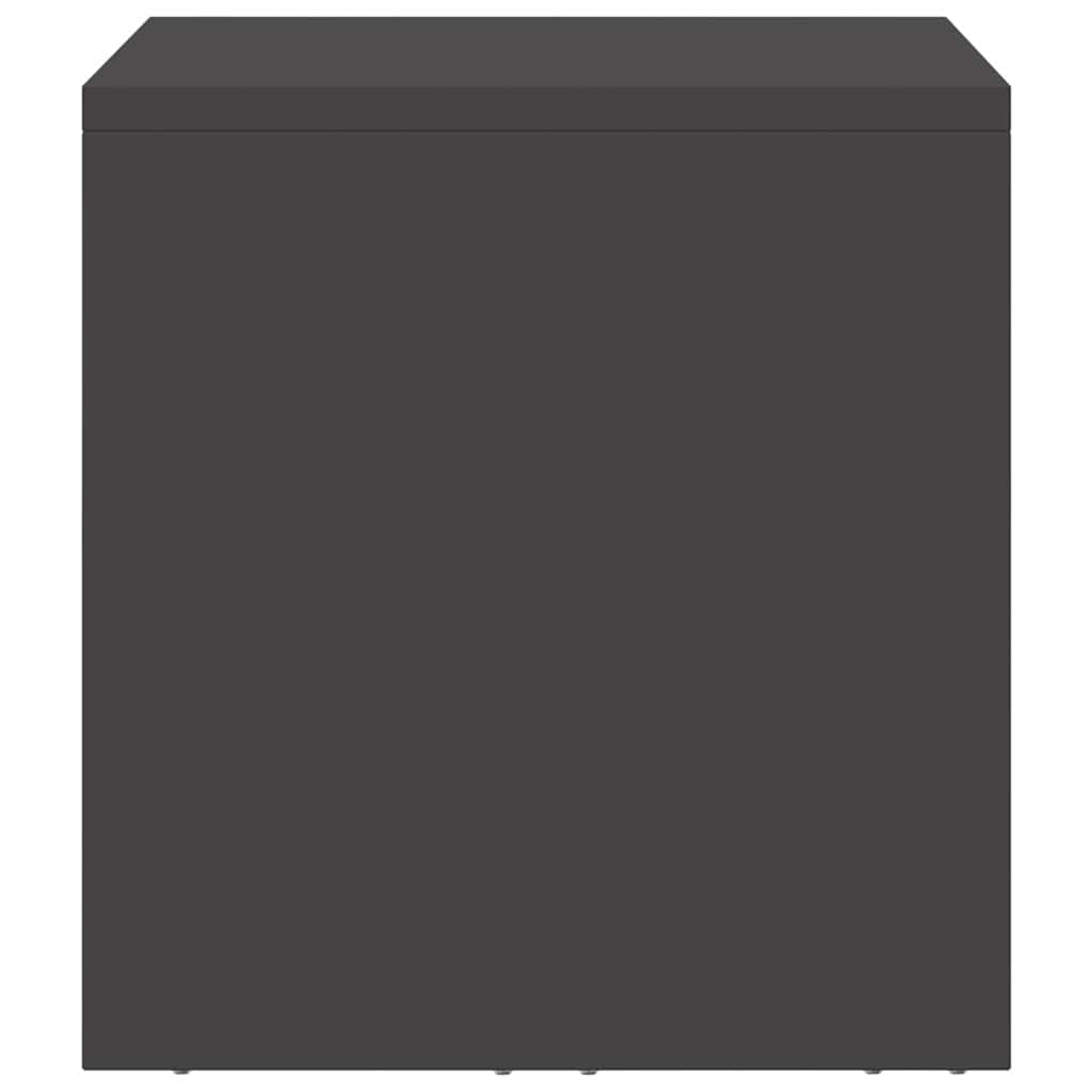 Armadio a muro per garage Nero 60 x 33 x 35 cm