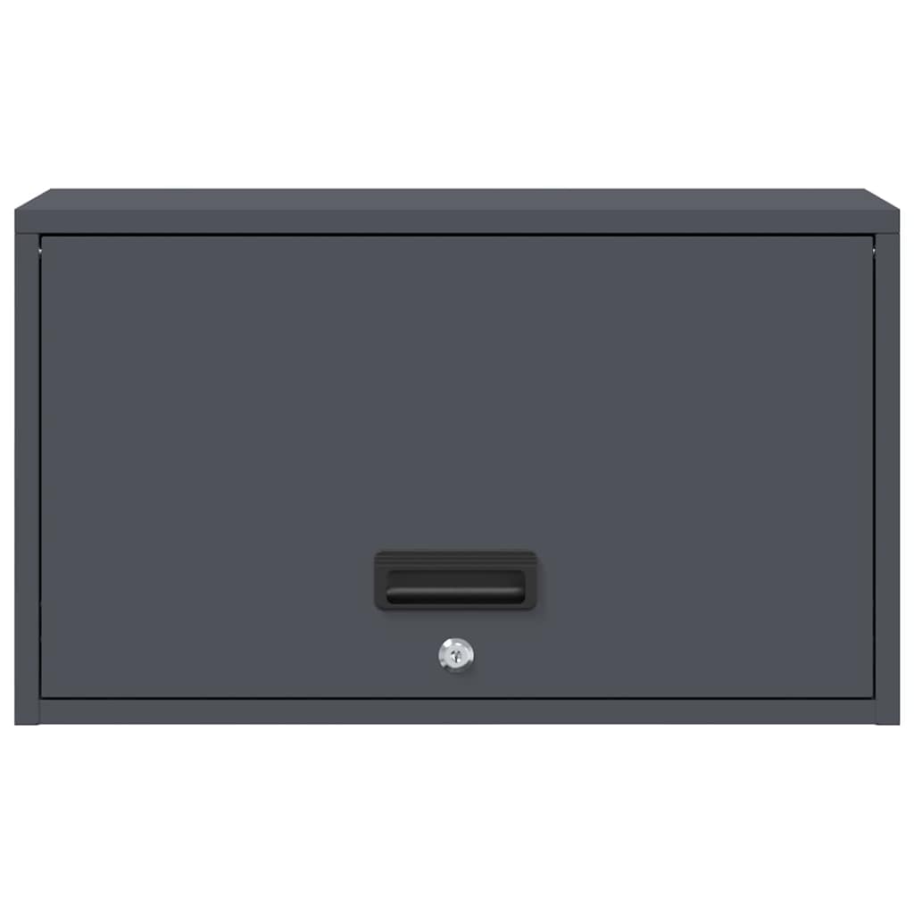 Armadio a muro per garage Antracite 60 x 33 x 35 cm