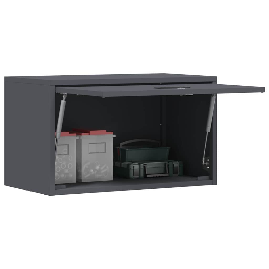 Armadio a muro per garage Antracite 60 x 33 x 35 cm