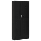 Armadio per Libri Rovere Nero 82,5 x 30,5 x 185 cm