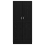 Armadio per Libri Rovere Nero 82,5 x 30,5 x 185 cm