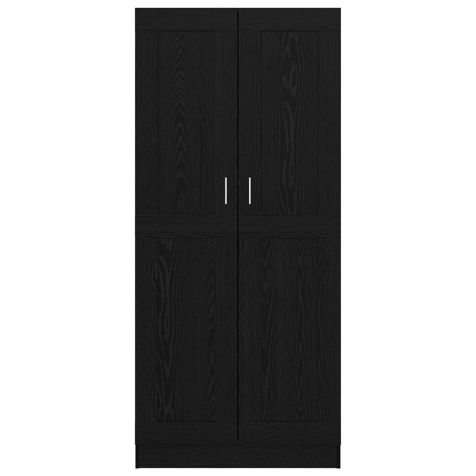 Armadio per Libri Rovere Nero 82,5 x 30,5 x 185 cm
