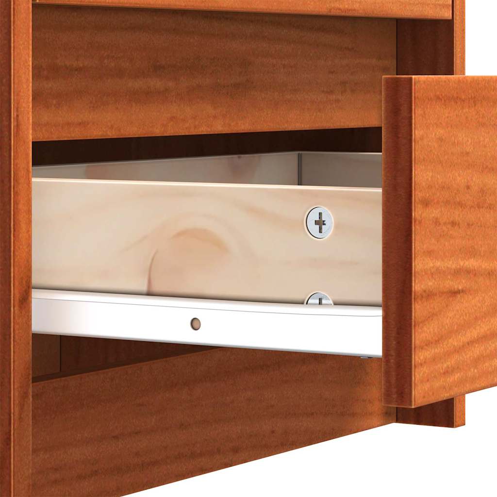 Comodini Marrone cerato 40 x 30.5 x 35.5 cm Legno di pino
