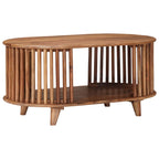 Tavolo da Caffè Fatto a Mano Marrone Teak 85 x 50 x 40 cm