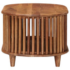 Tavolo da Caffè Fatto a Mano Marrone Teak 85 x 50 x 40 cm