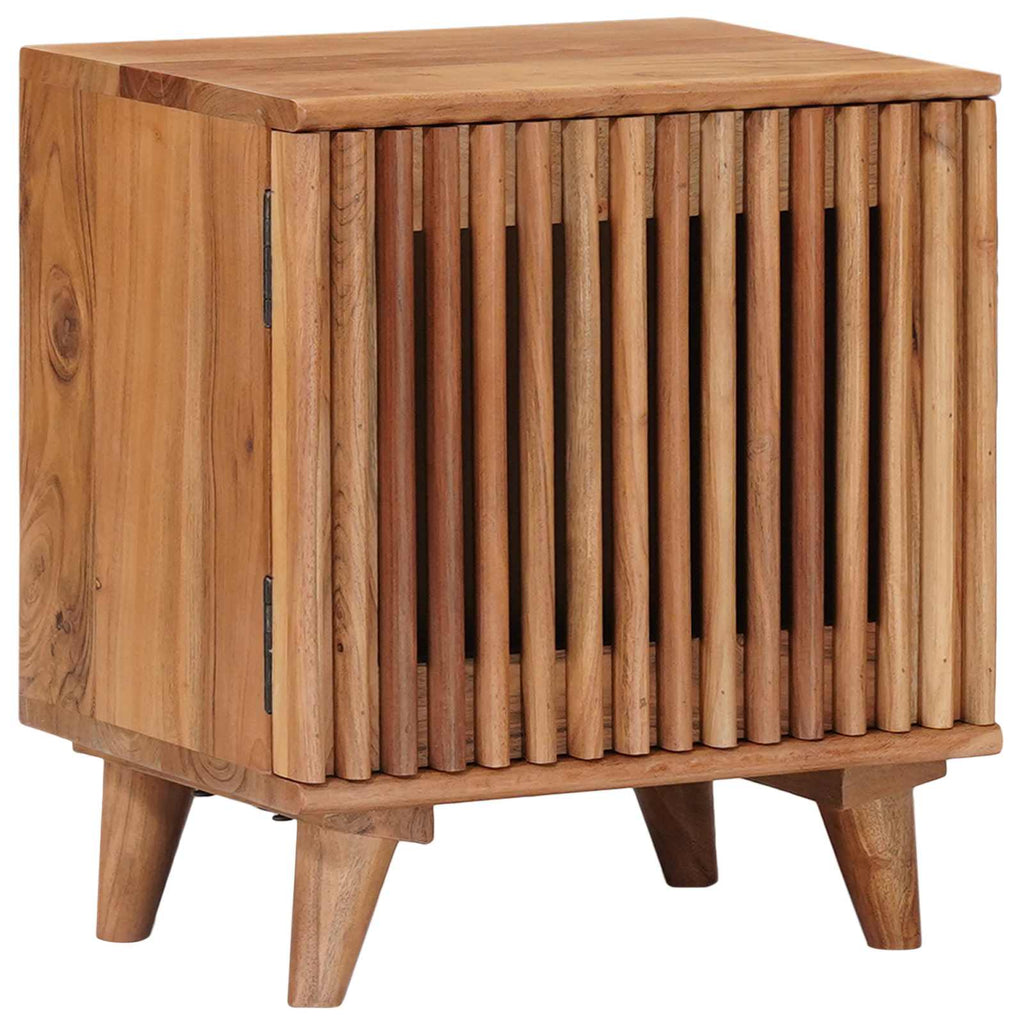Comodino a muro fatto a mano Marrone Teak 40 x 30 x 45 cm