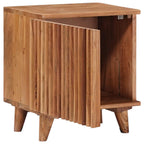 Comodino a muro fatto a mano Marrone Teak 40 x 30 x 45 cm