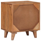 Comodino a muro fatto a mano Marrone Teak 40 x 30 x 45 cm