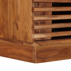 Comodino a muro fatto a mano Marrone Teak 40 x 30 x 60 cm