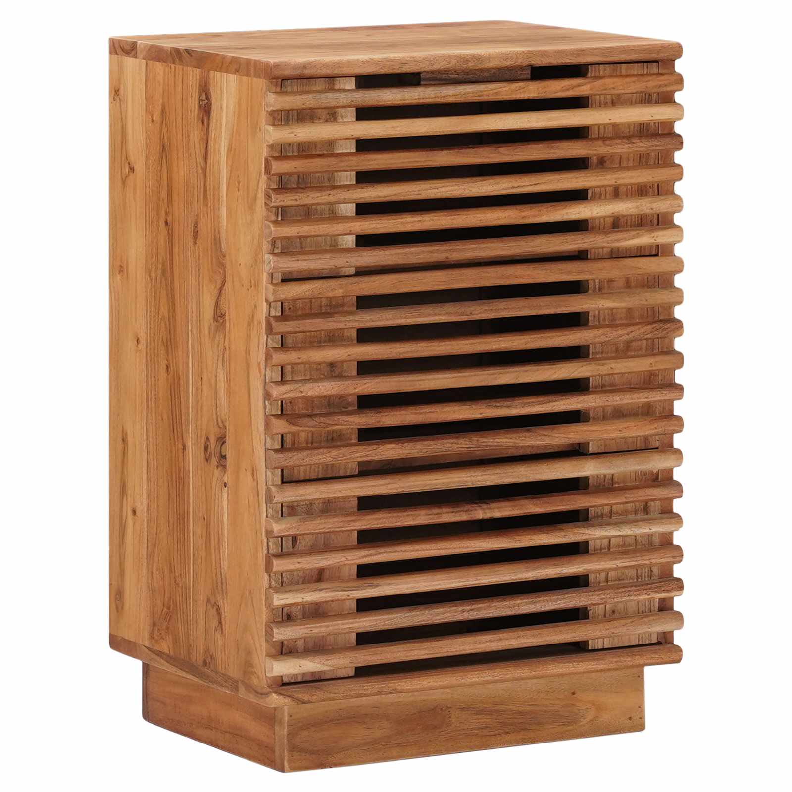 Comodino a muro fatto a mano Marrone Teak 40 x 30 x 60 cm