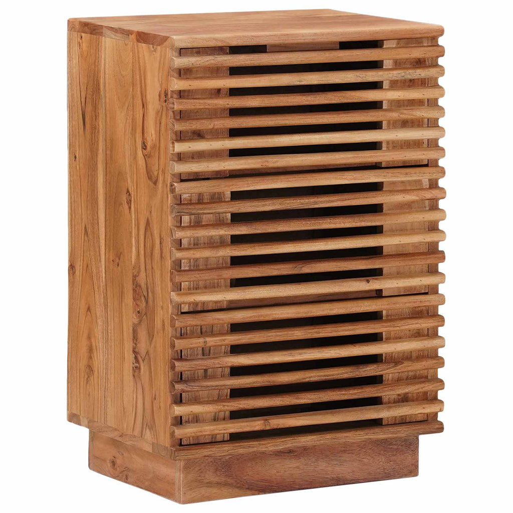 Comodino a muro fatto a mano Marrone Teak 40 x 30 x 60 cm