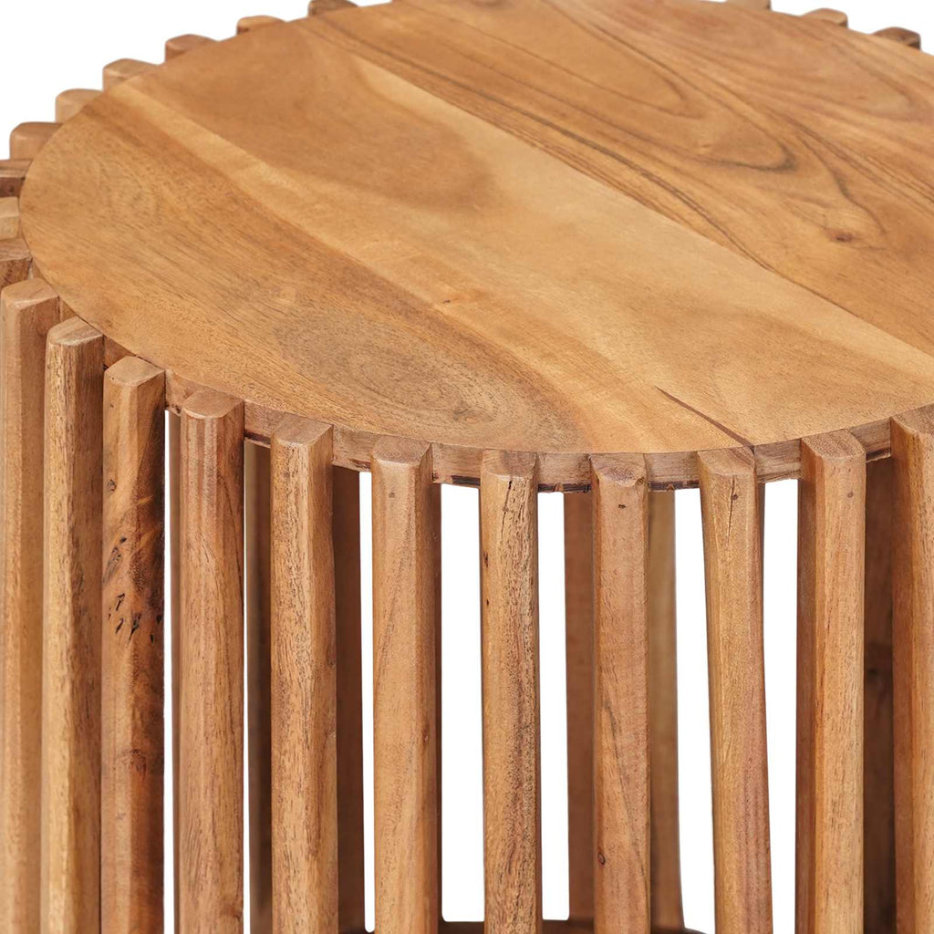 Set di Tavolini Fatti a Mano 2 pcs Marrone Teak 40 x 40 x 45 cm