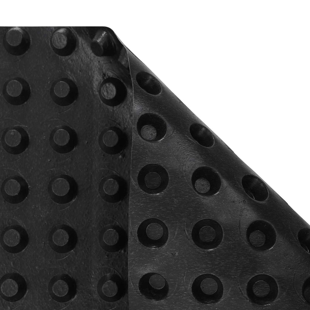 Foglio di drenaggio stampato Nero 0,5 x 20 m HDPE