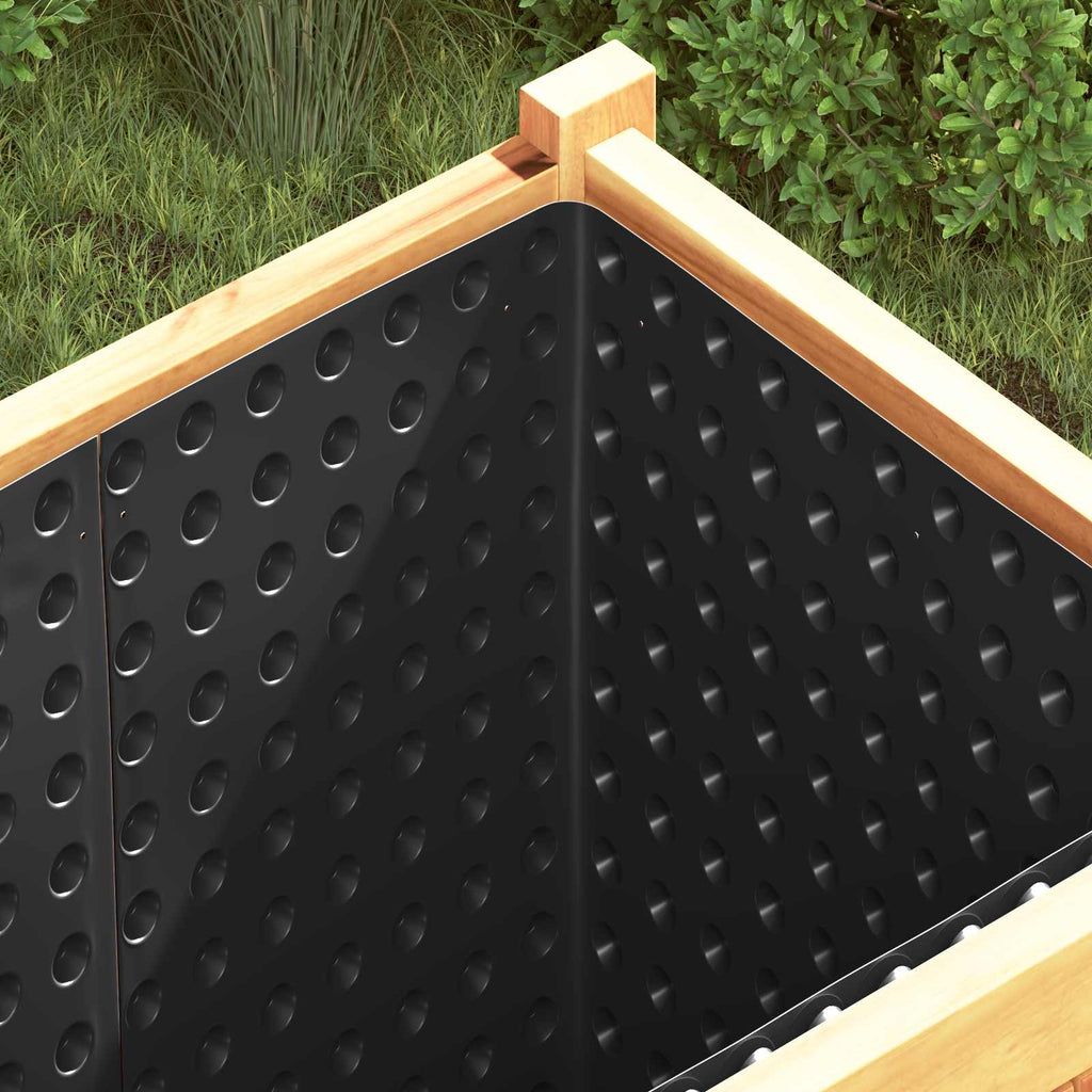 Foglio di drenaggio stampato Nero 0,5 x 20 m HDPE