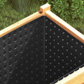 Foglio di drenaggio stampato 2 pcs Nero 0,5 x 20 m HDPE