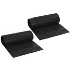 Foglio di drenaggio stampato 2 pcs Nero 0,5 x 20 m HDPE