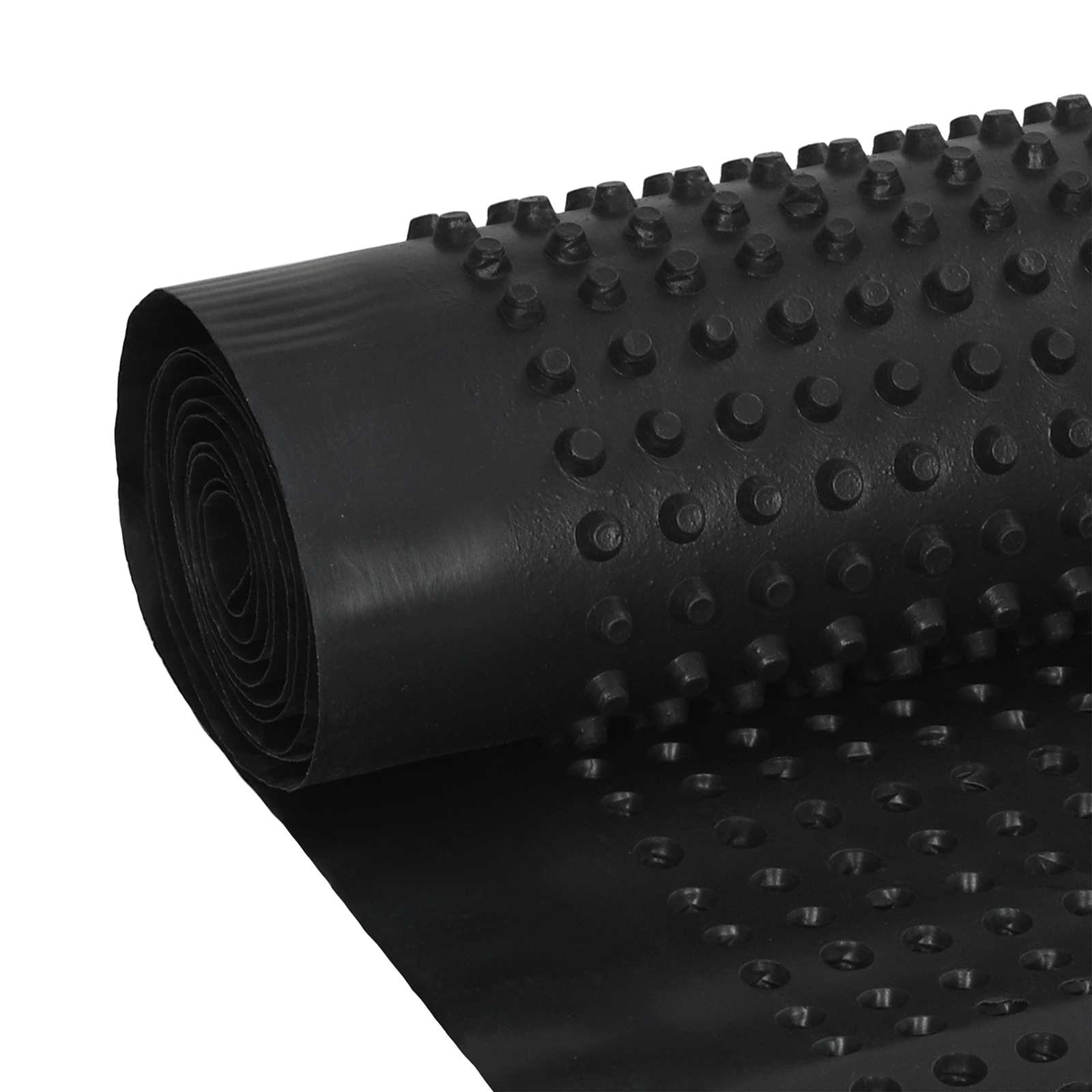 Foglio di drenaggio stampato 2 pcs Nero 1 x 20 m HDPE