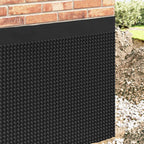 Foglio di drenaggio stampato 2 pcs Nero 1 x 20 m HDPE