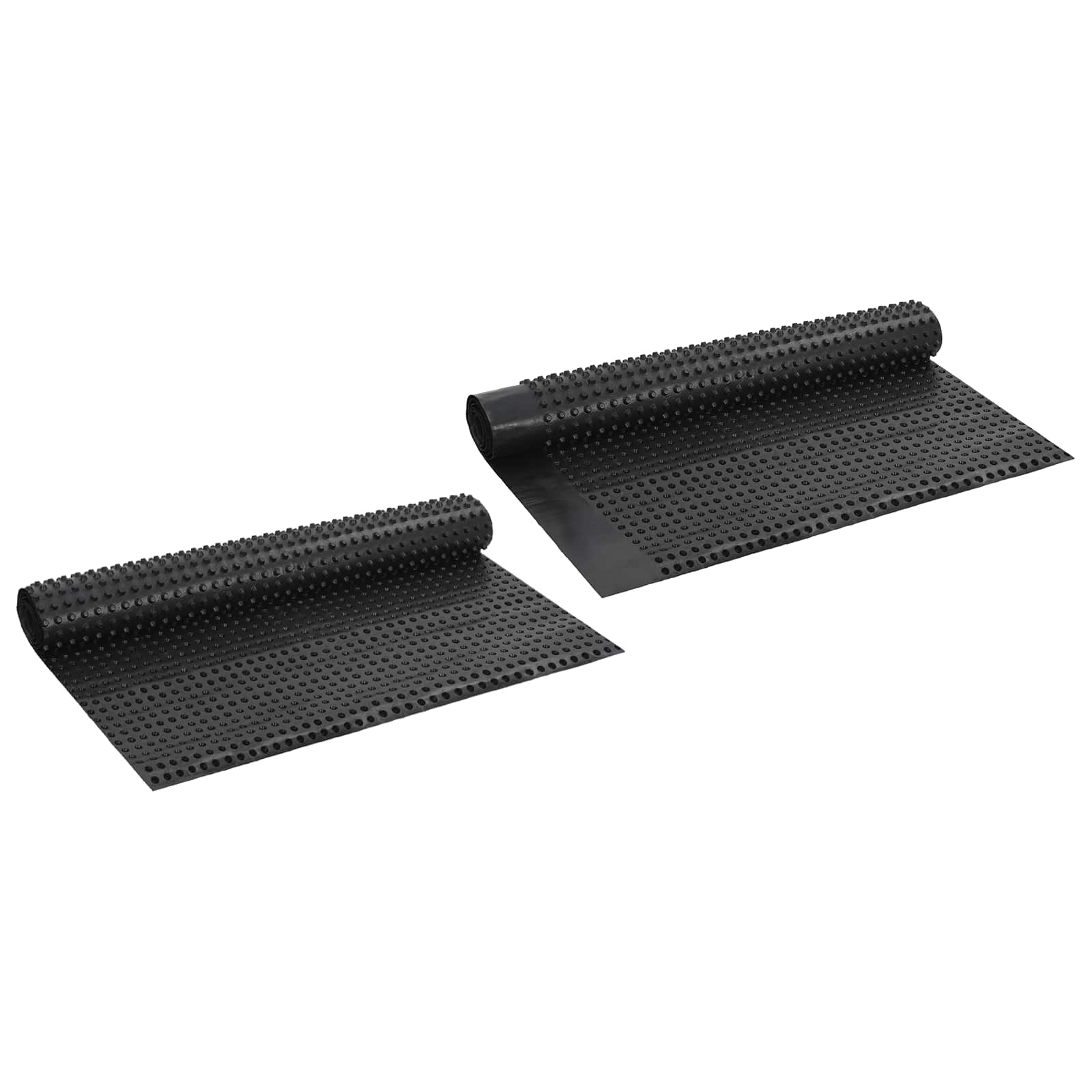 Foglio di drenaggio stampato 2 pcs Nero 1 x 20 m HDPE
