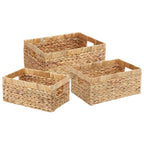 Cesti per Stoccaggio 3 pcs Naturale Giacinto d'acqua