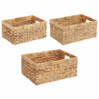 Cesti per Stoccaggio 3 pcs Naturale Giacinto d'acqua