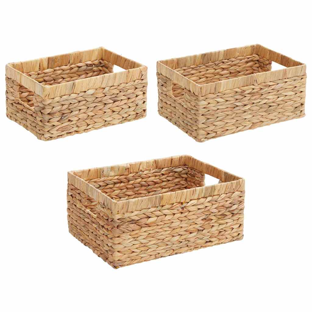 Cesti per Stoccaggio 3 pcs Naturale Giacinto d'acqua