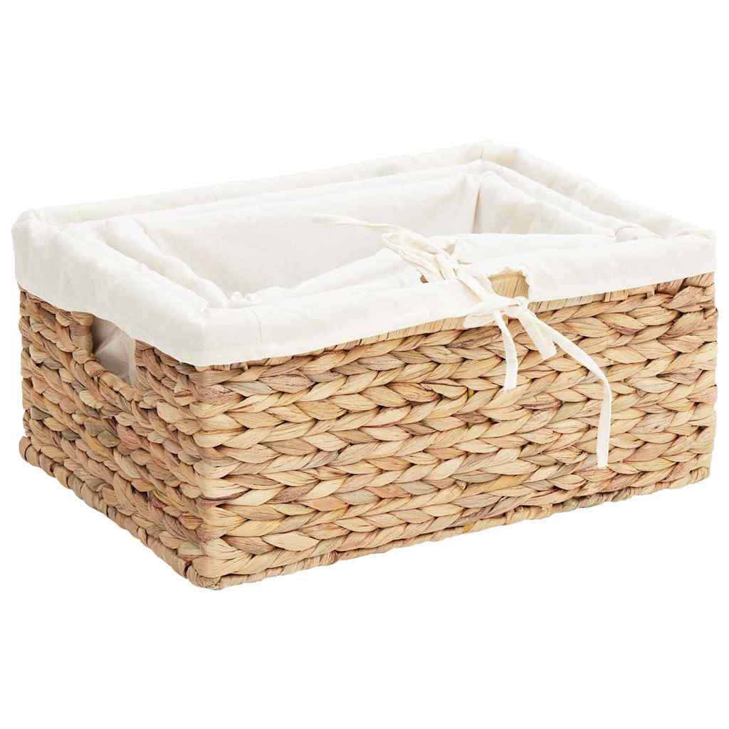 Cesti per Stoccaggio 3 pcs Naturale Giacinto d'acqua