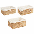 Cesti per Stoccaggio 3 pcs Naturale Giacinto d'acqua
