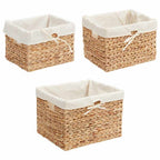 Cesti per Stoccaggio 3 pcs Naturale Giacinto d'acqua