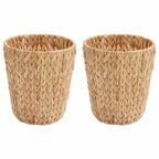 Cestini per Carta da Rifiuti 2 pcs Naturale 26 x 26 x 29 cm