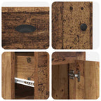 Scrivania con armadietto Legno vecchio 154,5 x 50 x 75 cm