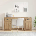 Scrivania con armadietto Rovere artigianale 154,5 x 50 x 75 cm