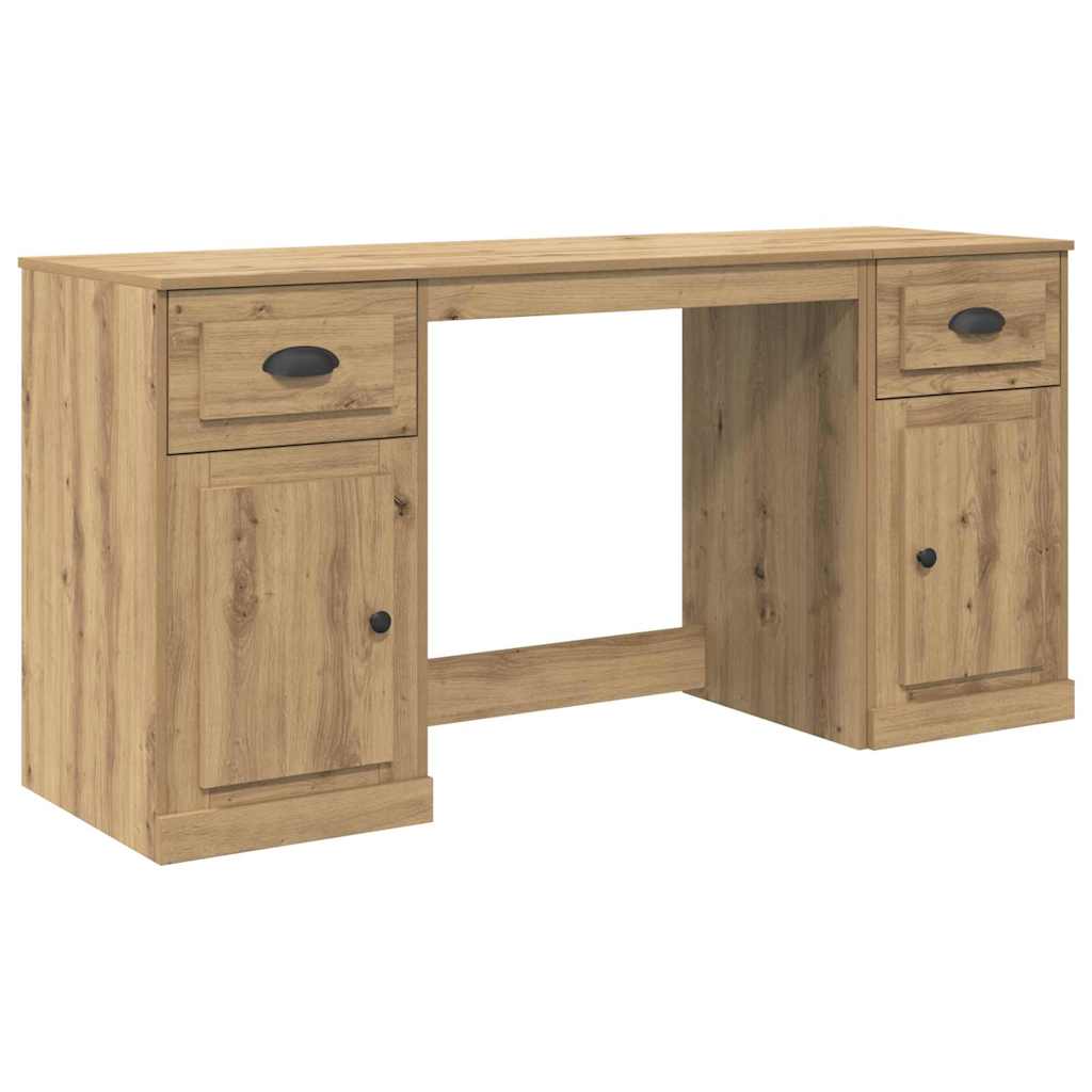 Scrivania con armadietto Rovere artigianale 154,5 x 50 x 75 cm