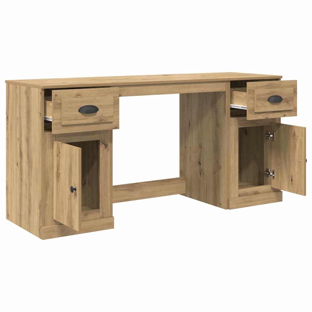 Scrivania con armadietto Rovere artigianale 154,5 x 50 x 75 cm