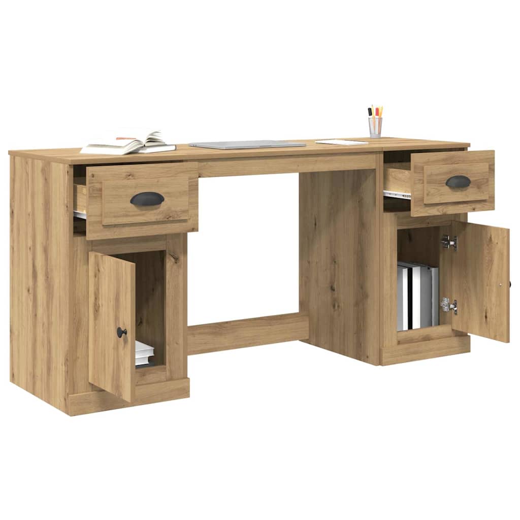 Scrivania con armadietto Rovere artigianale 154,5 x 50 x 75 cm