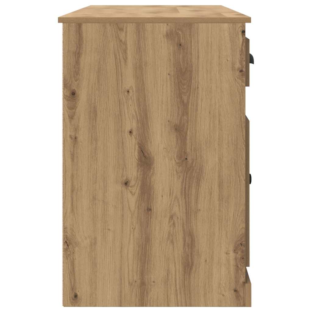 Scrivania con armadietto Rovere artigianale 154,5 x 50 x 75 cm