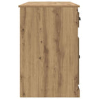 Scrivania con armadietto Rovere artigianale 154,5 x 50 x 75 cm