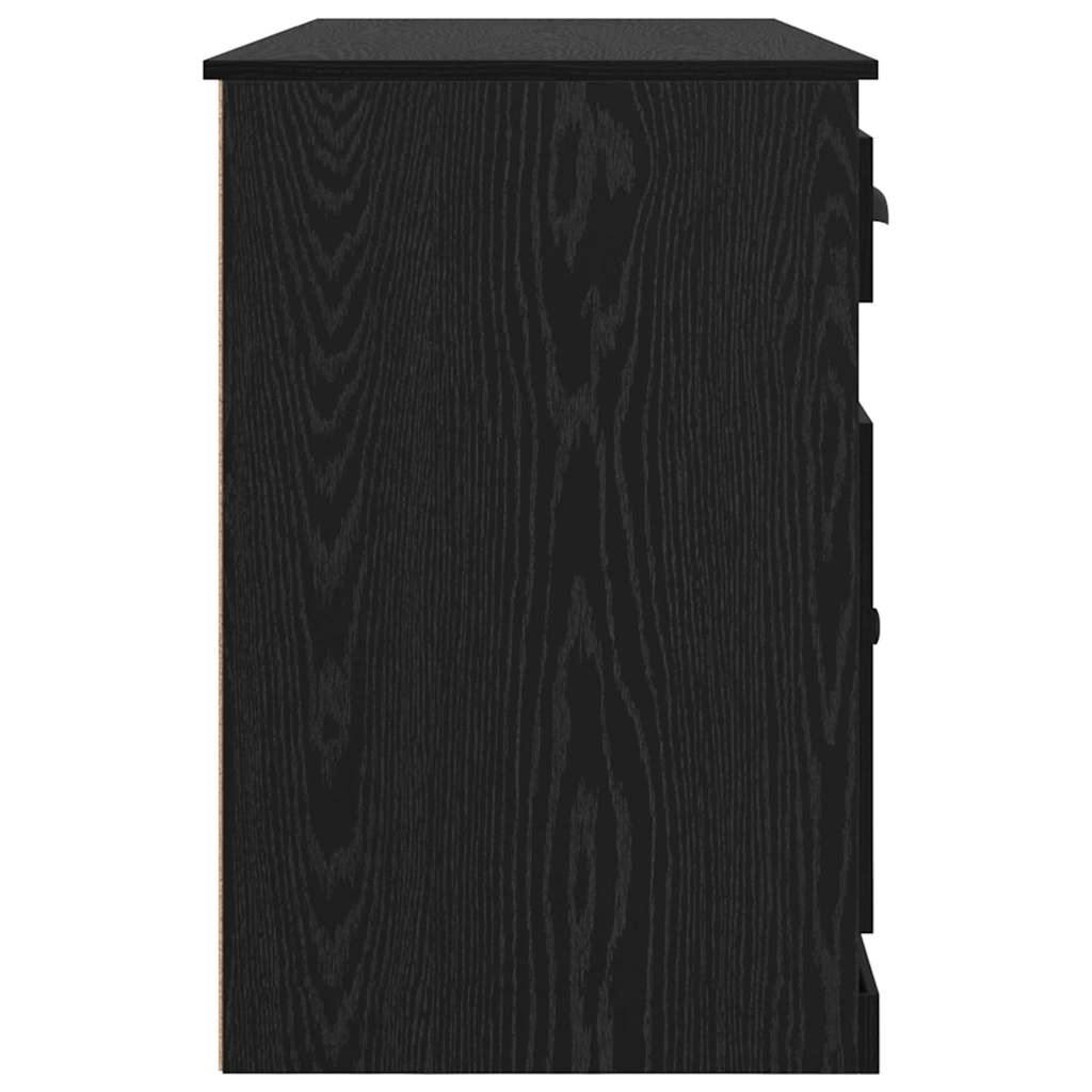 Scrivania con armadietto Rovere Nero 154,5 x 50 x 75 cm