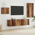 Mobile TV 4 pcs Legno vecchio Legno multistrato