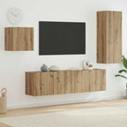 Mobile TV 4 pcs Rovere artigianale Legno multistrato