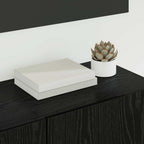 Mobile TV 4 pcs Rovere Nero Legno multistrato