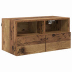 Unità per TV a Muro 4 pcs Legno vecchio Legno multistrato