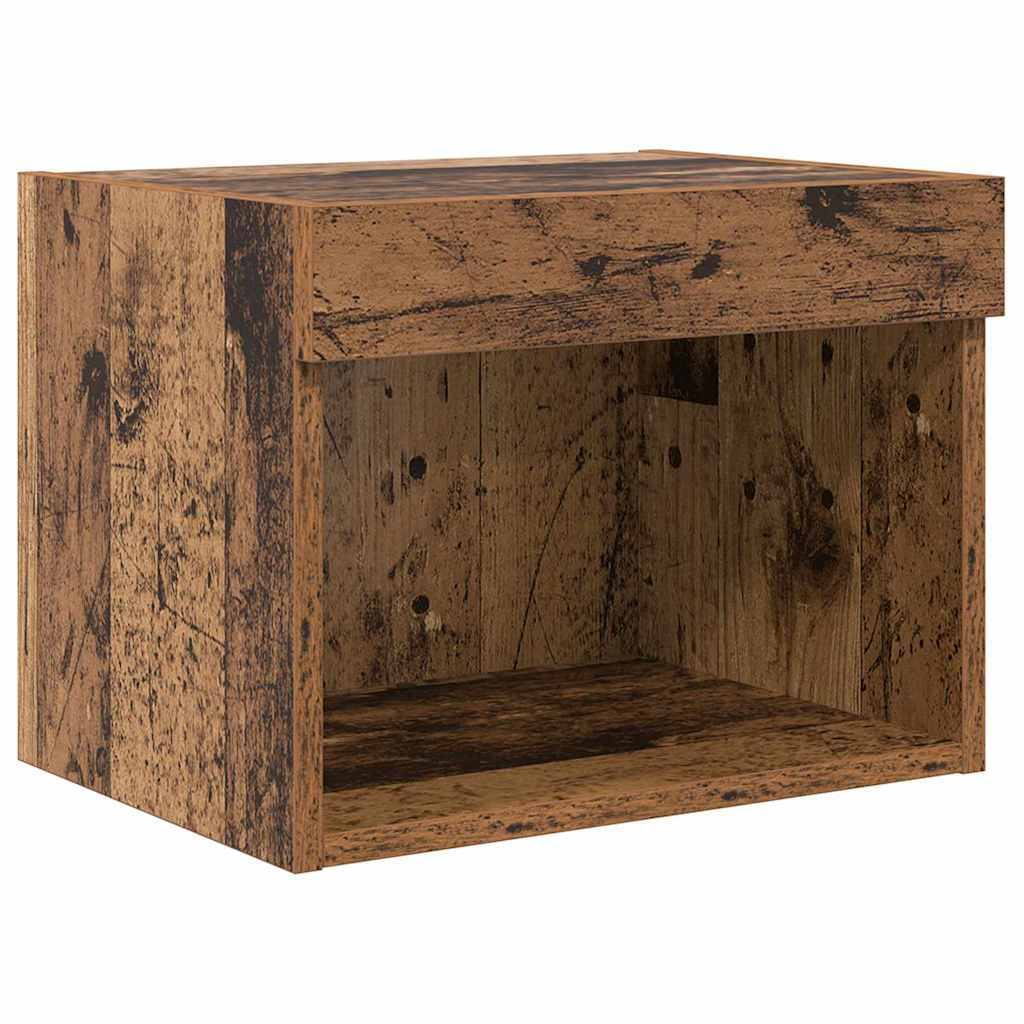 Unità per TV a Muro 5 pcs Rovere Nero Legno multistrato