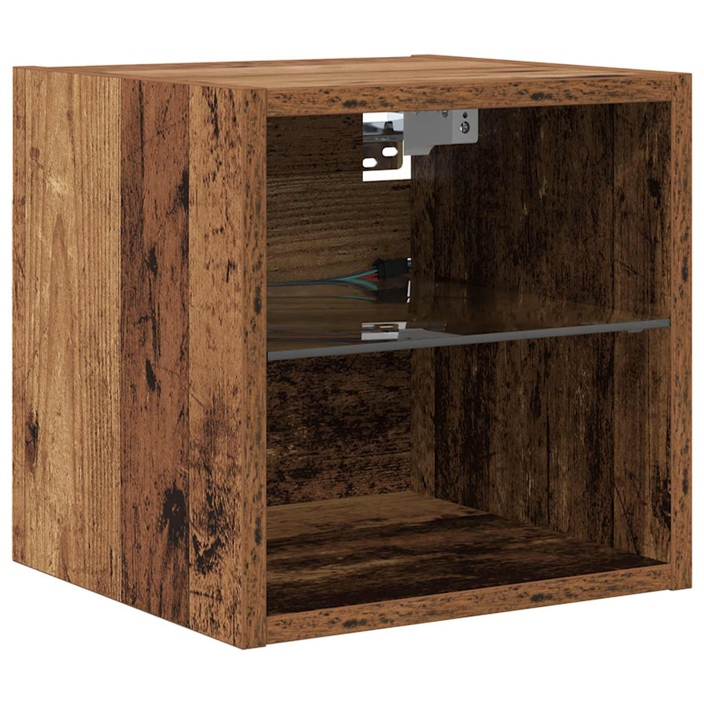 Unità TV da Parete 6 pcs Legno vecchio Legno multistrato
